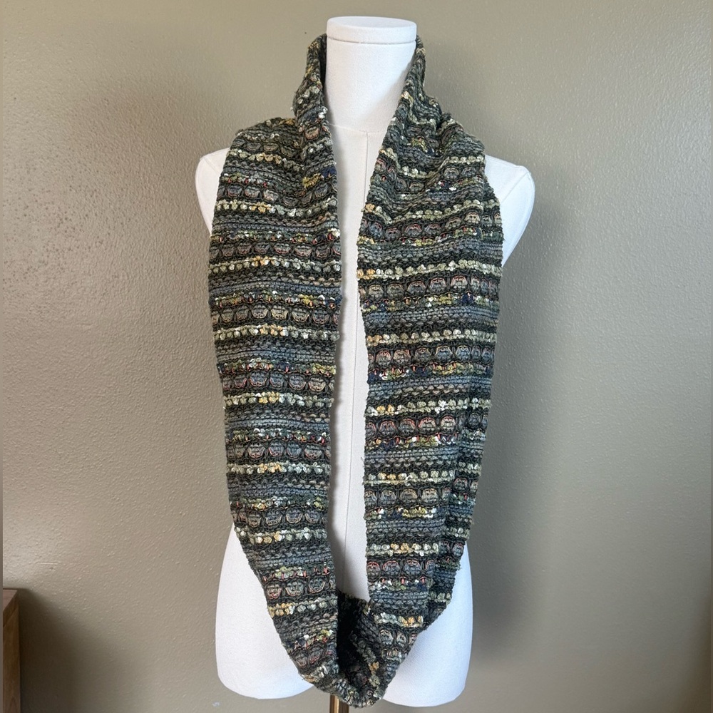Madison 88 Multicolor Knit Copper Threads Scarf